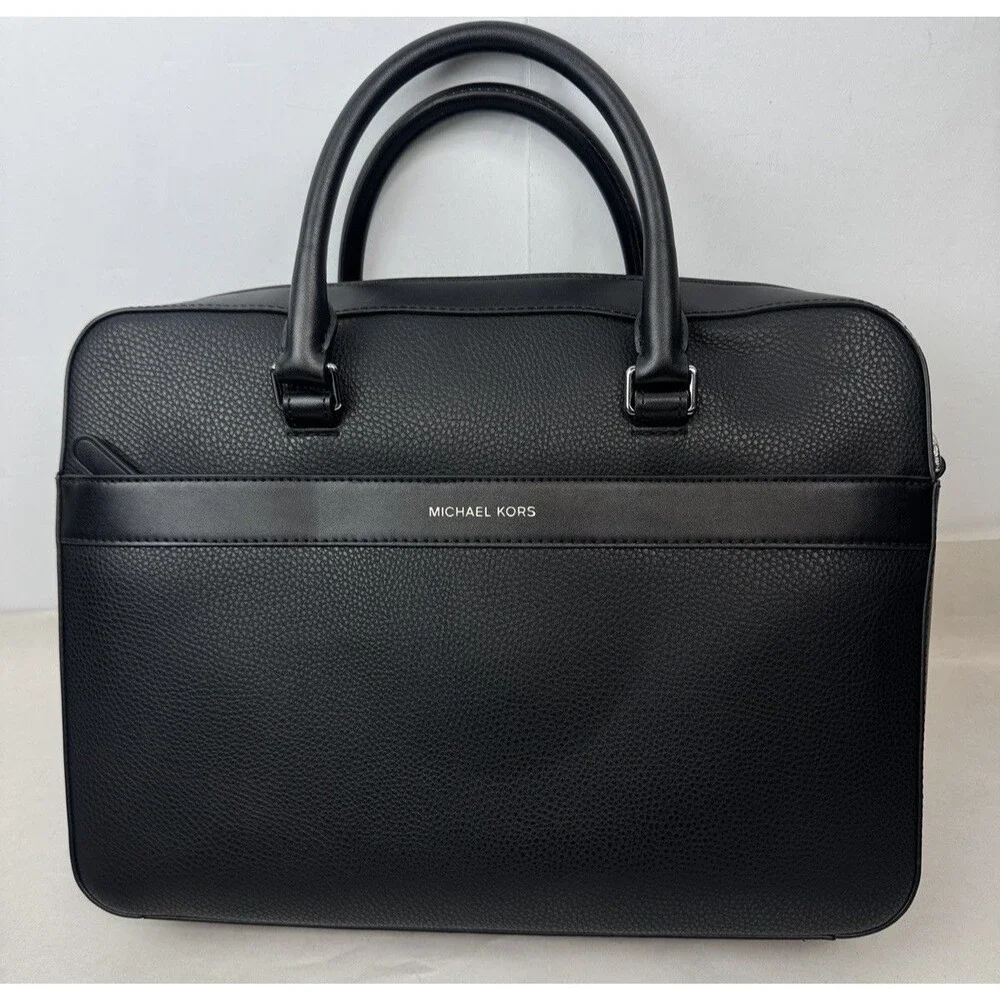 Michael Kors Mason Leather Explorer Briefcase